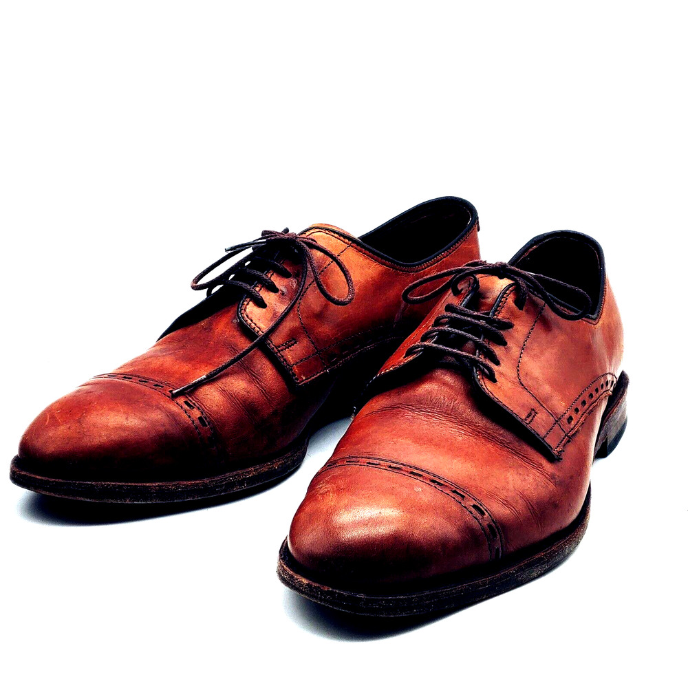 Allen Edmonds Madison Ave Walnut Mens Cap Toe Oxford Leather Dress Shoes 9.5 D